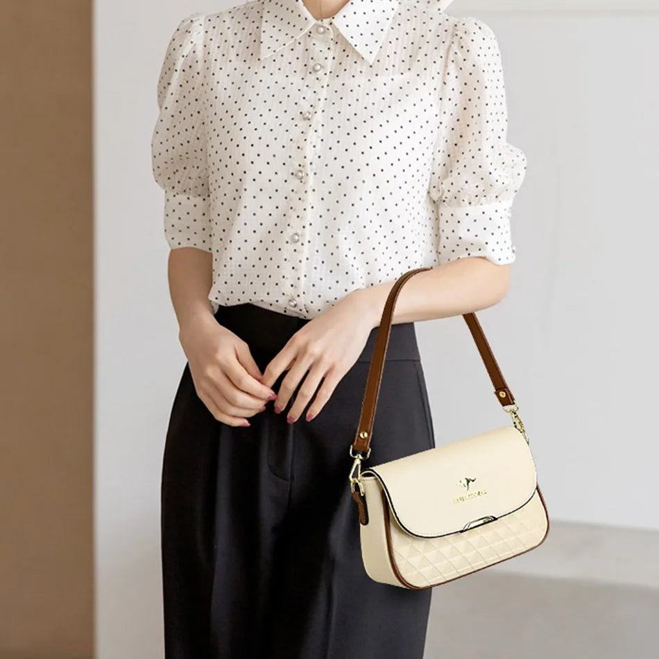 Sac à Main Femme Luxe Cuir Synthétique - Sac Bandoulière Designer VANDERWAH