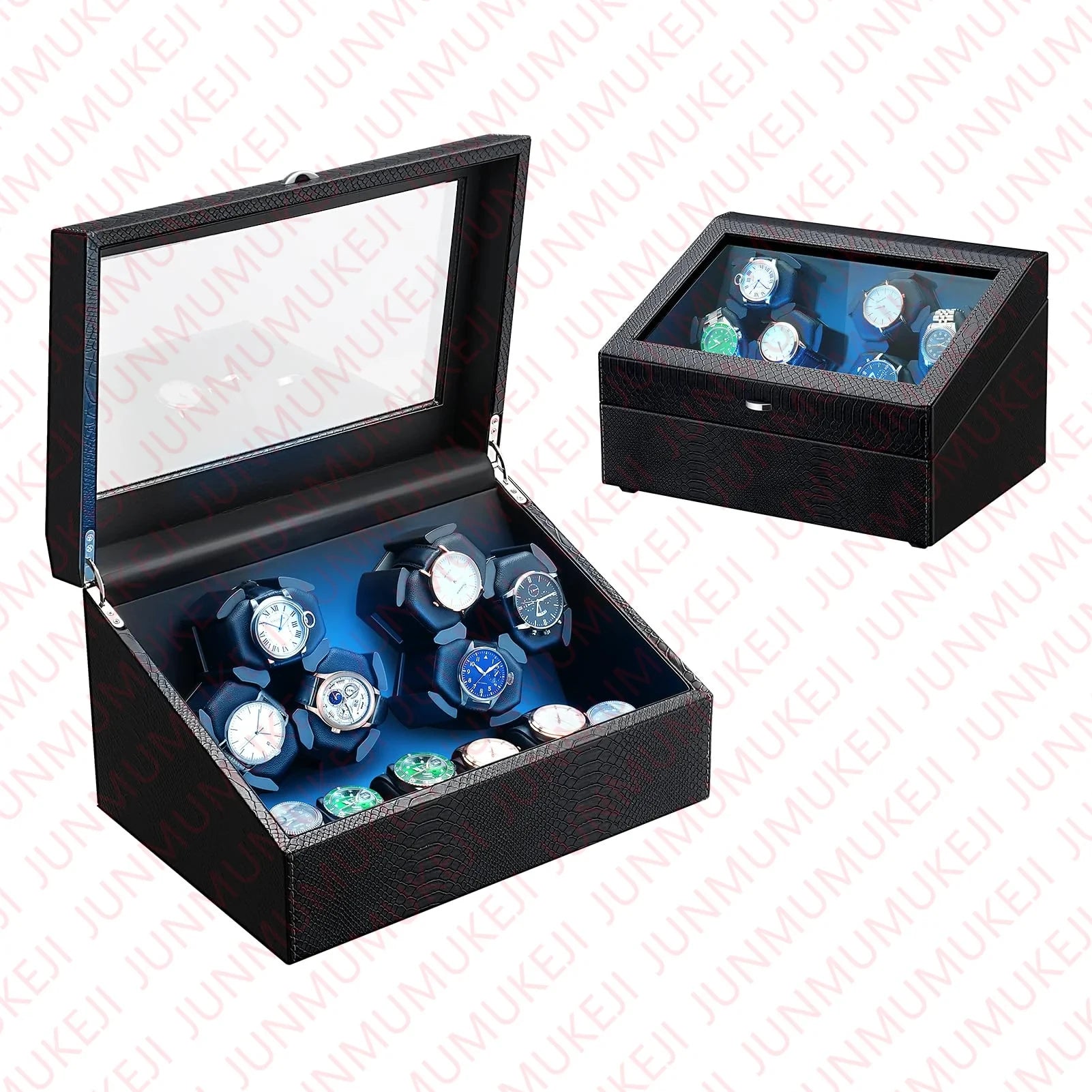 Remontoir Montres Automatiques 6 places - Boîte LED - Moteur silencieux - ATLAS