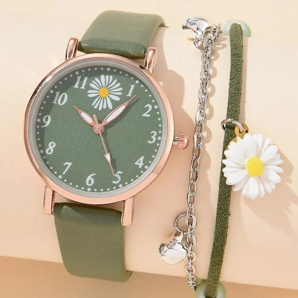 MEGIR - Montre Femmes Robe Romantique - Quartz Horloge