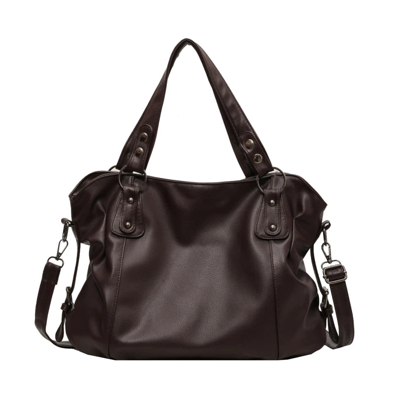 Sac à Main Femme Hobo Cuir Souple - Sac à Main Bandoulière Grande Capacité A4