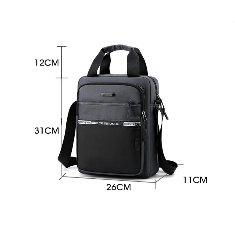 Sacoche Homme Grande Capacité Nylon - Sac Bandoulière Voyage Messenger