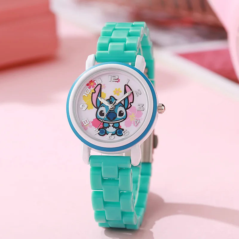 MOONBIFFY - Montre Enfant Stitch - Montre enfant Dessin Animé Quartz Horloge