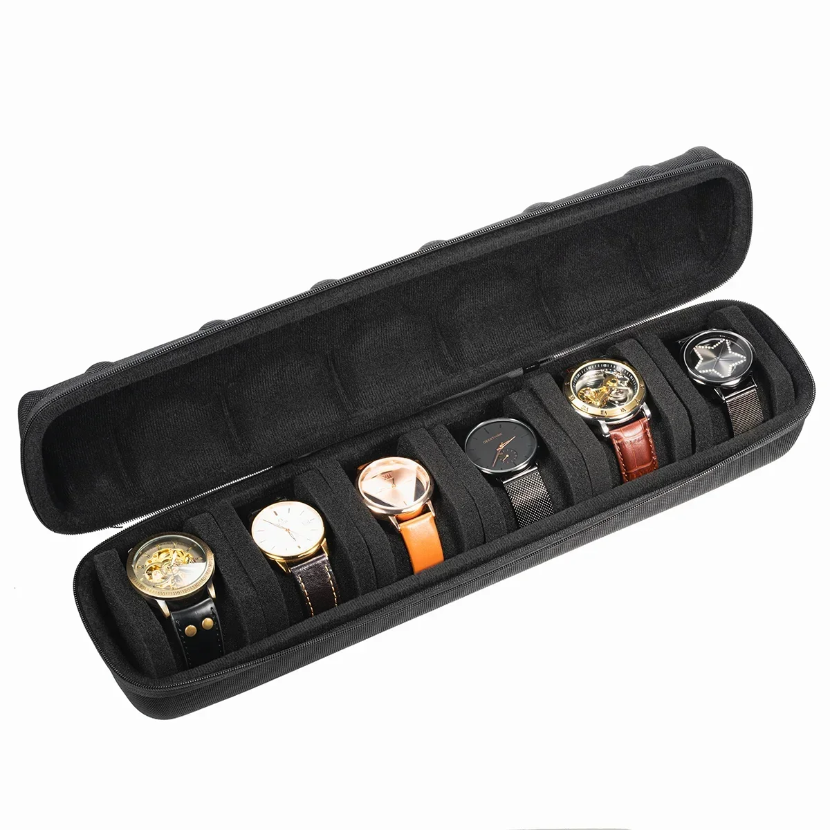 Boîte à Montres Portable - Cuir - Organisateur Voyage - Homme Femme - Montres Intelligentes