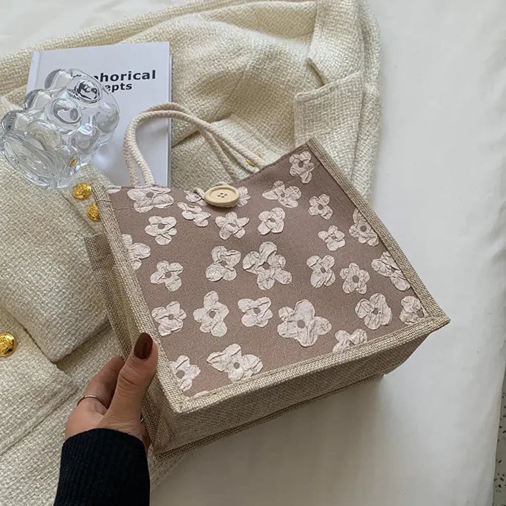 Sac à Main Femme 2025 Grande Capacité - Cabas Shopping Voyage Motif Floral Designer