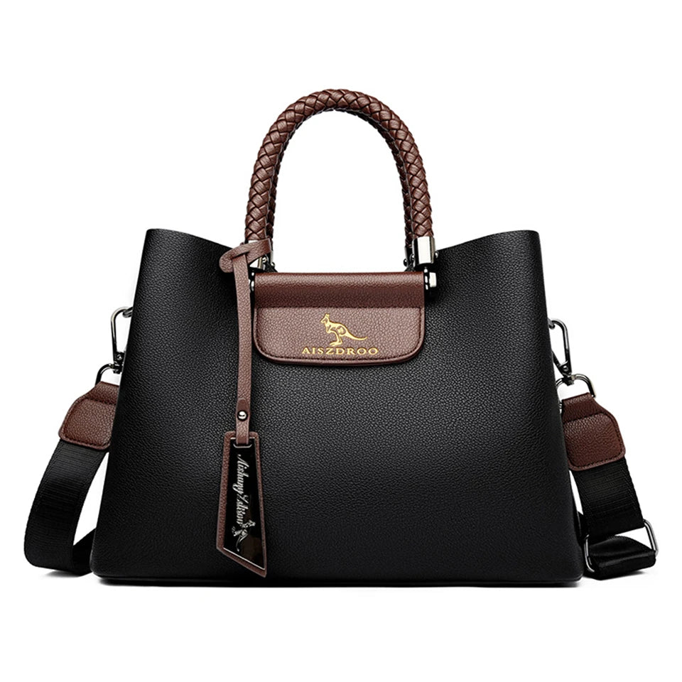 Sac à Main Femme Élégant Motif Imprimé - Poignée Unique Bandoulière Ajustable
