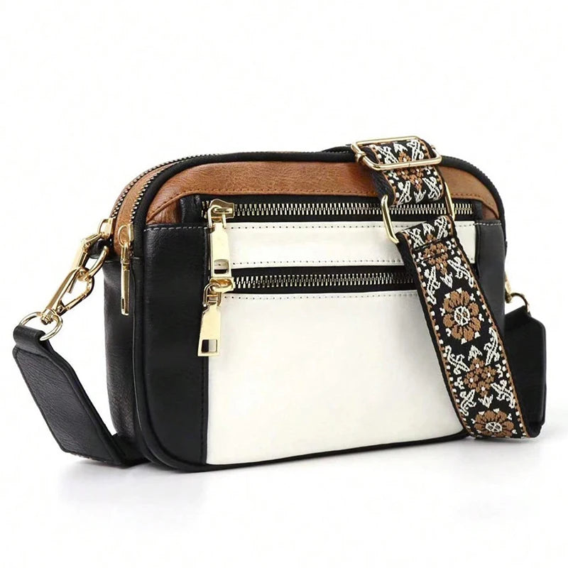 Sac à Main Femme Multifonctionnel Rétro Classique Bureau - Petit Sac Carré Bandoulière