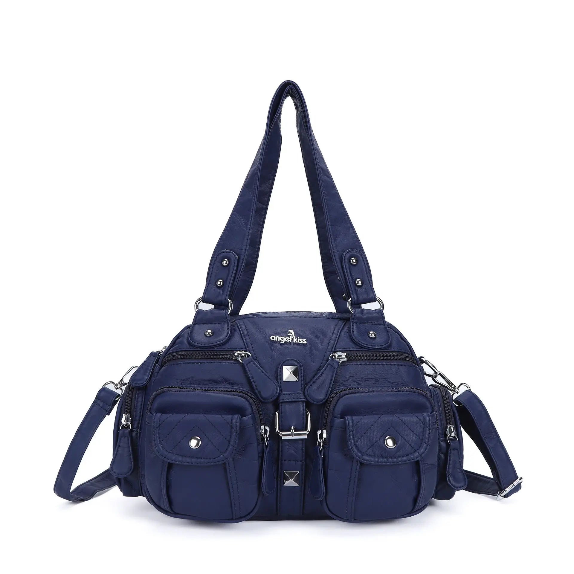 Sac à Main Femme Multi-Poches Lycra - Sac Bandoulière Dumpling 20×28cm