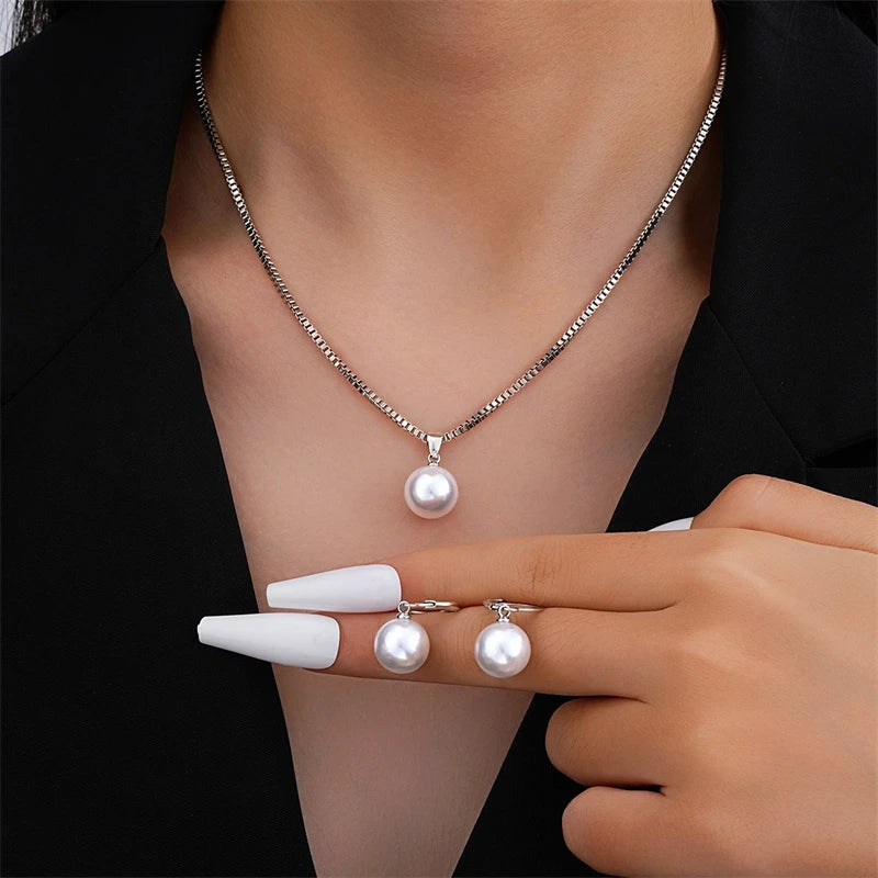 Collier Femme - Collier Élégant Perles - Collier Femme