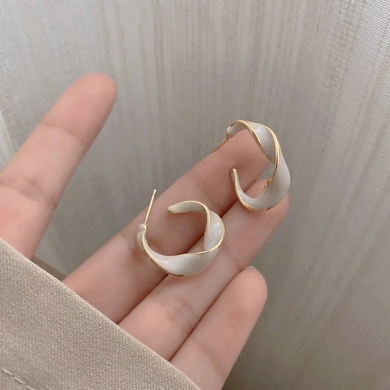 Boucles d'Oreilles Femme Créoles Acrylique Bohème - Bijou Tendance Été Plage