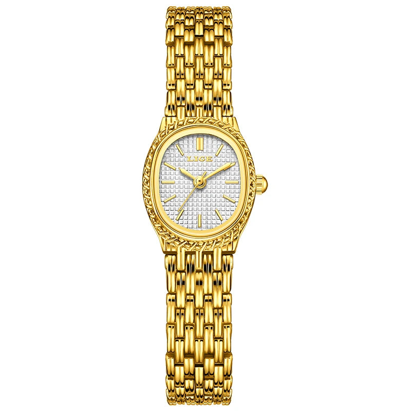 Montre Femme LIGE 2026 Luxe - Bracelet Acier Étanche Élégante Quartz