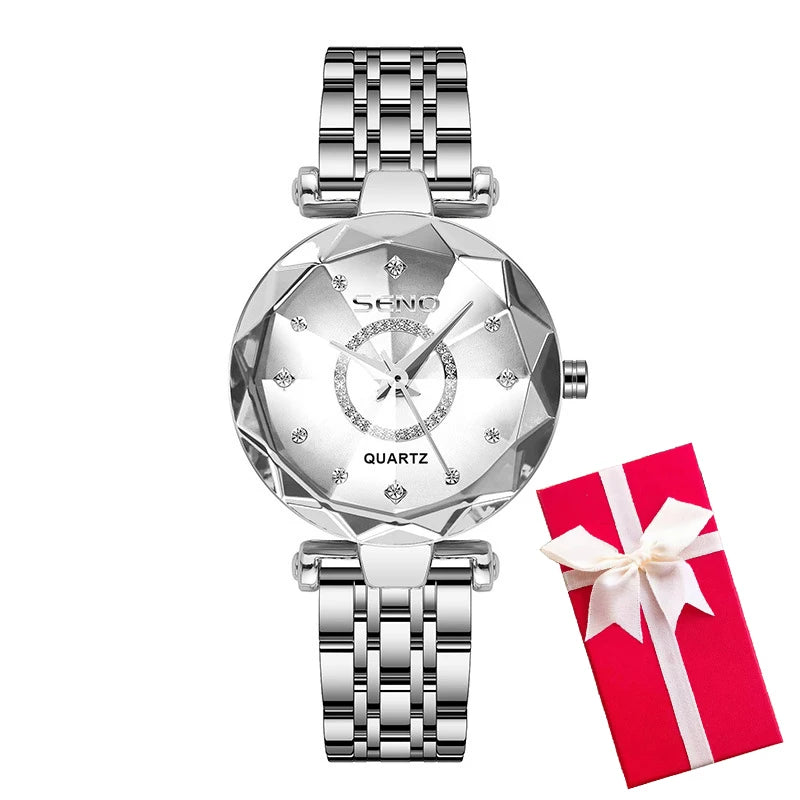 LIGE - Montre Femme à Quartz, Marque de Luxe, Mode Féminine