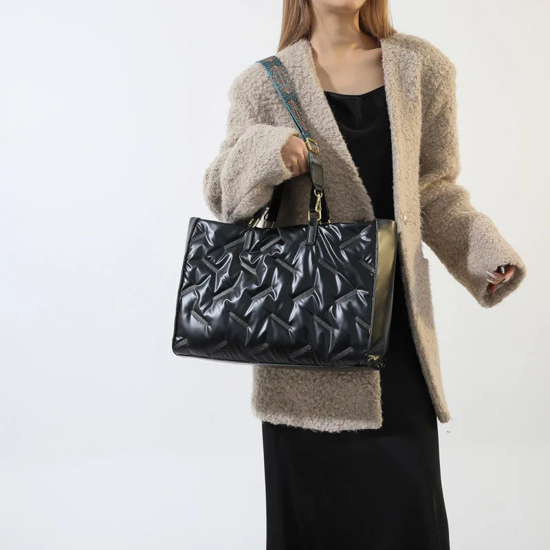Sac à Main Femme Argenté Rétro LEFTSIDE 2025 - Sac Bandoulière Underarm Hiver