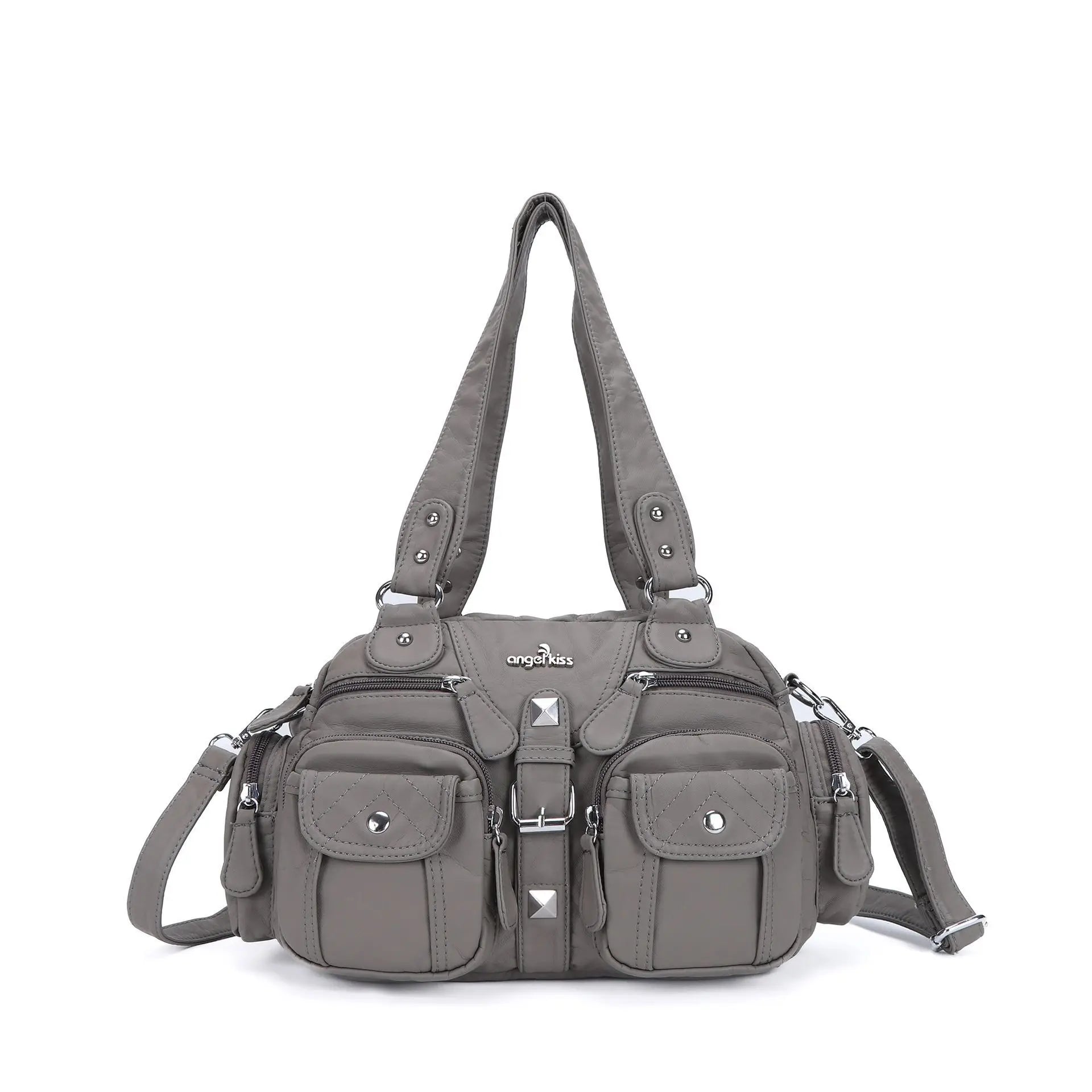 Sac à Main Femme Multi-Poches Lycra - Sac Bandoulière Dumpling 20×28cm