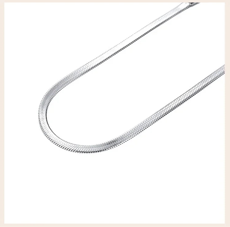 Collier Chaîne Chevrons 4mm Argent 925 - Bijou Femme Ras du Cou Élégant