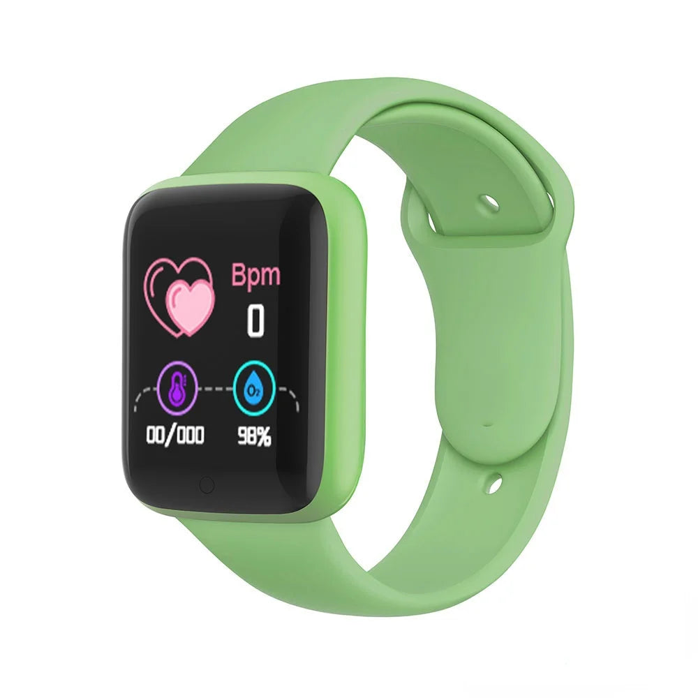 MOONBIFFY - Montre Enfant connectée Digitale - Suivi Cardiaque - Podomètre - Bluetooth 4.0 - Étanche 3 ATM