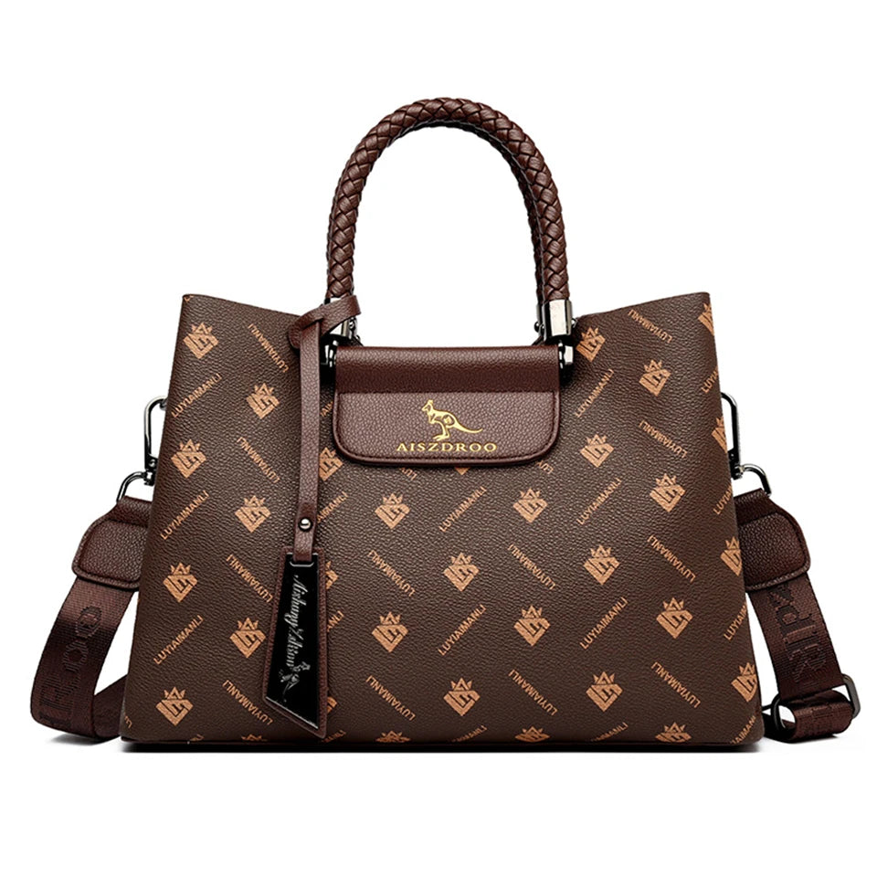 Sac à Main Femme Élégant Motif Imprimé - Poignée Unique Bandoulière Ajustable