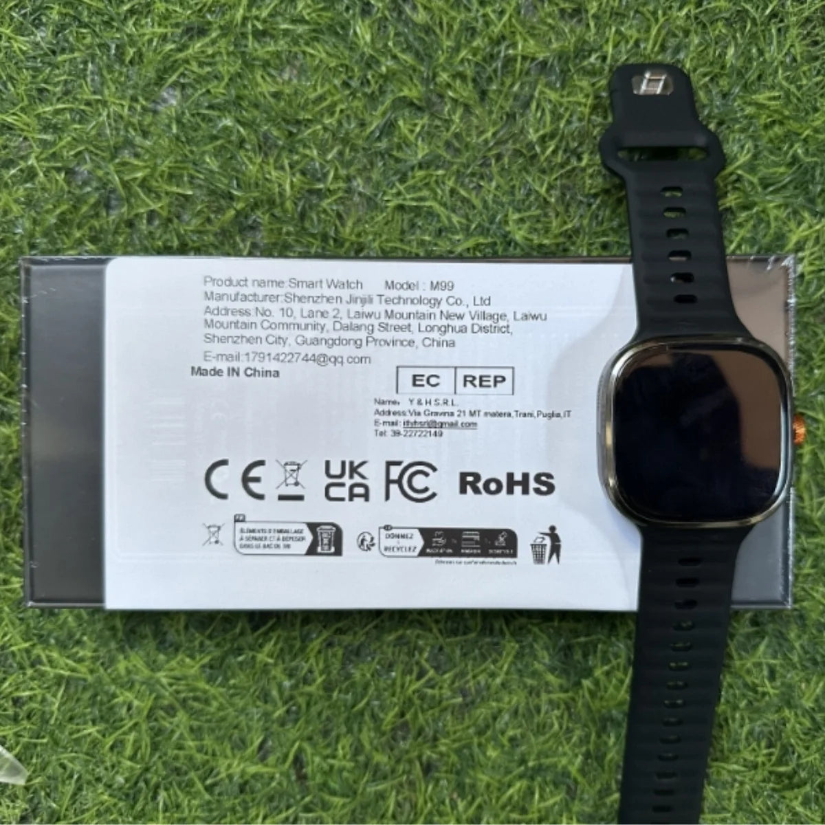Montre Connectée M99 2026 - Écran AMOLED 2,4 Pouces Carte SIM GPS WiFi Caméra 190° Android 10.0