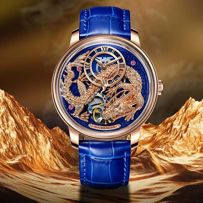 PINDU - Montre Homme Automatique M2797B Hommes 45.5MM Luxe