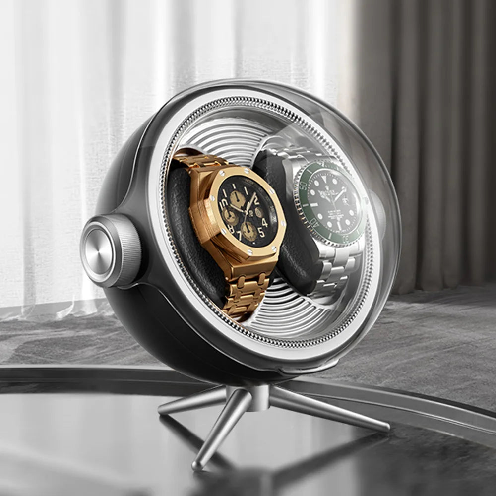 Remontoir à Montres Automatique MERY Luxe - Rotatif Silencieux - LED - Anti-Magnétisation - Acrylique