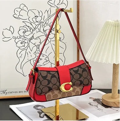 Sac à Main Femme Mode Haut de Gamme Design Luxe Rétro - Sac Bandoulière Tendance Exquis