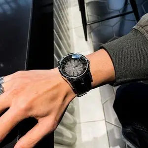 NOUVEAUTES 2026 !!! - Montre Homme Luxe Douze Chevaliers Table Ronde - Concept Trou de Ver Zodiac