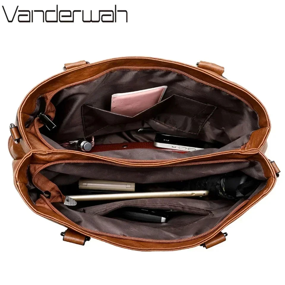 Sac à Main Femme Élégant Cuir Synthétique 2025 - Grand Cabas VANDERWAH